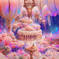 Pink House | Full Round/Square Diamond Painting Kits G | 50x70cm | 60x80cm|80X100CM