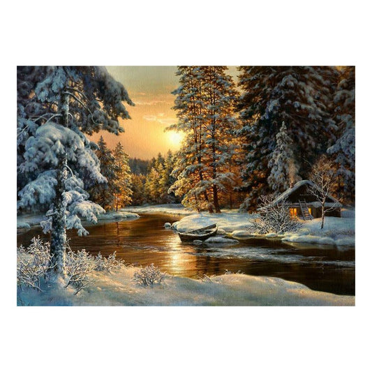 14ct Counted Cross Stitch Landscape (56*46cm)