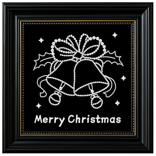 DIY Pearl Painting With Frame - Handmade Self-Adhesive Pearls - Merry Christmas (27*27cm)