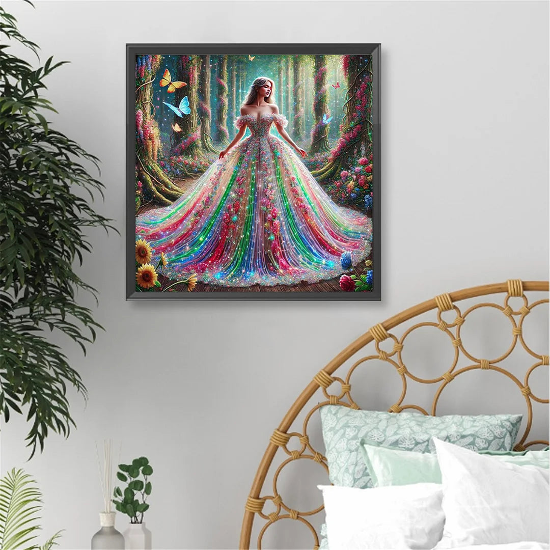 Diamond Painting - Full Round / Square - Girl In Forest