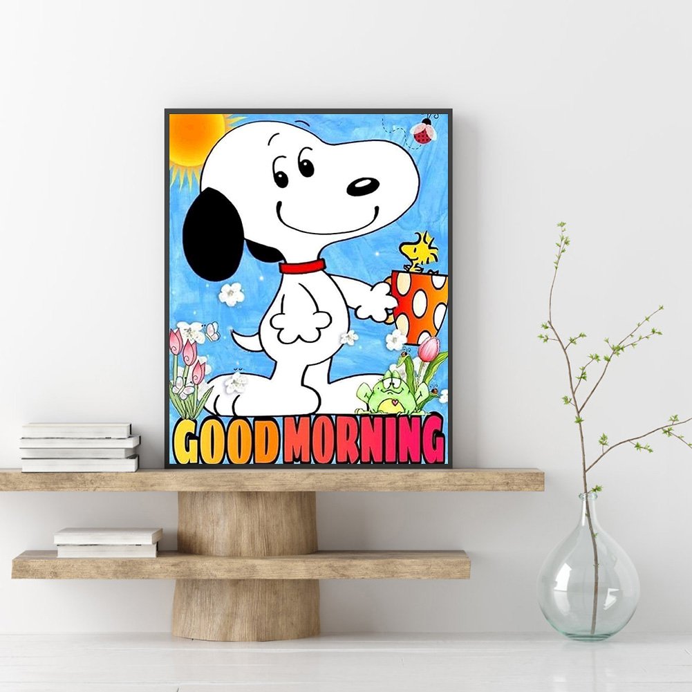 5D DIY Diamond Painting Kit - Full Round - Snoopy D