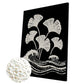 DIY Pearl Painting With Frame - Handmade Self-Adhesive Pearls - Ginkgo Leaves (30*40cm) B