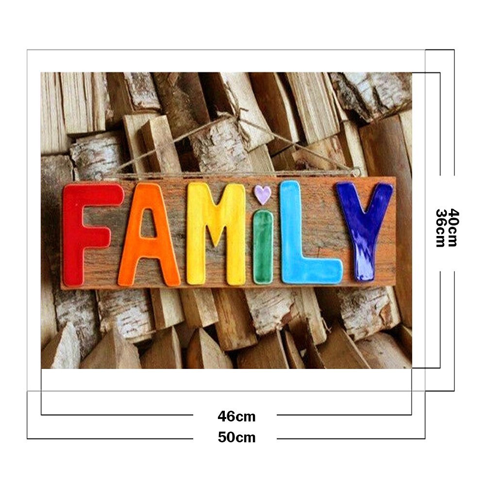 11ct Stamped Cross Stitch - Family (50*40cm)