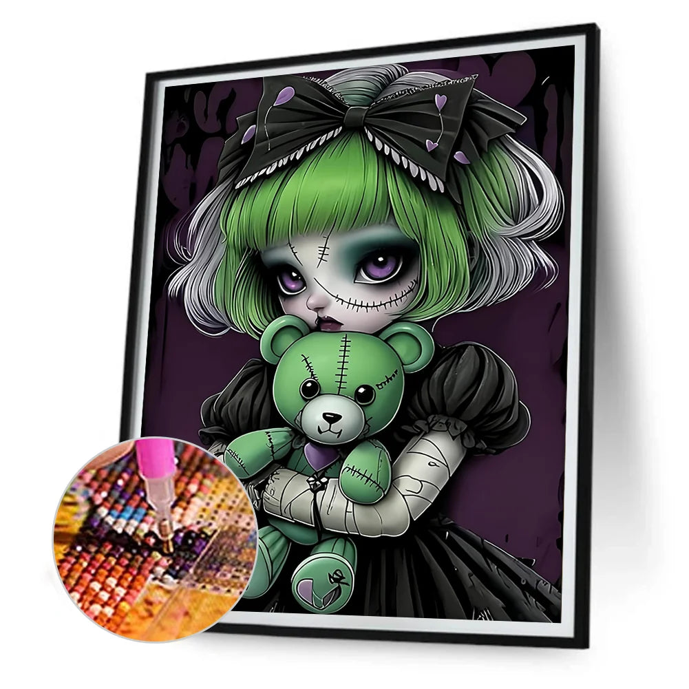 Diamond Painting - Full Round / Square - Girl Doll D