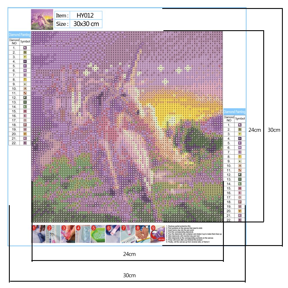 Diamond Painting - Full Round - Unicorn A
