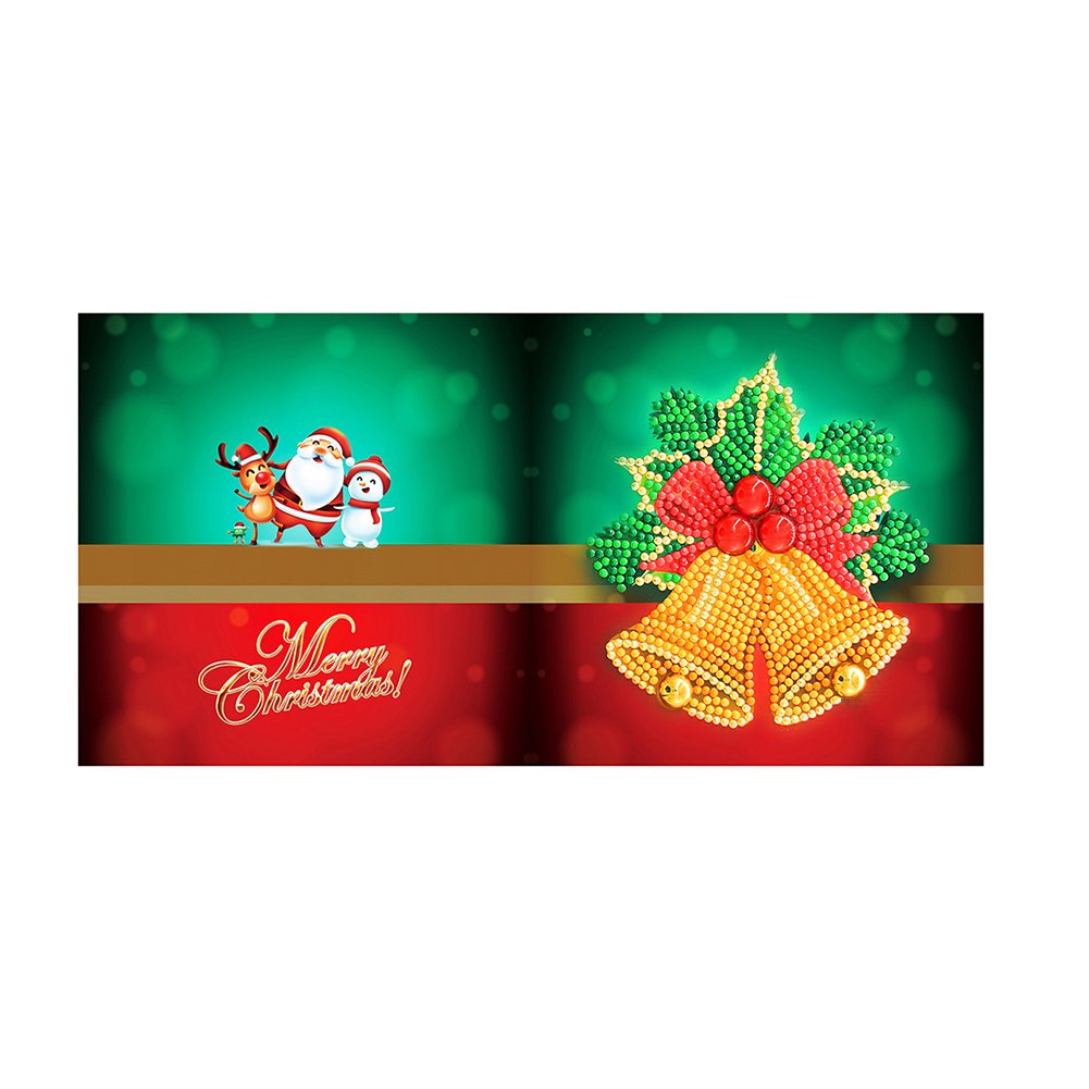 Christmas Bell DIY Diamond Painting Greeting Card