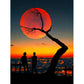 creative tree under sunset diamond painting