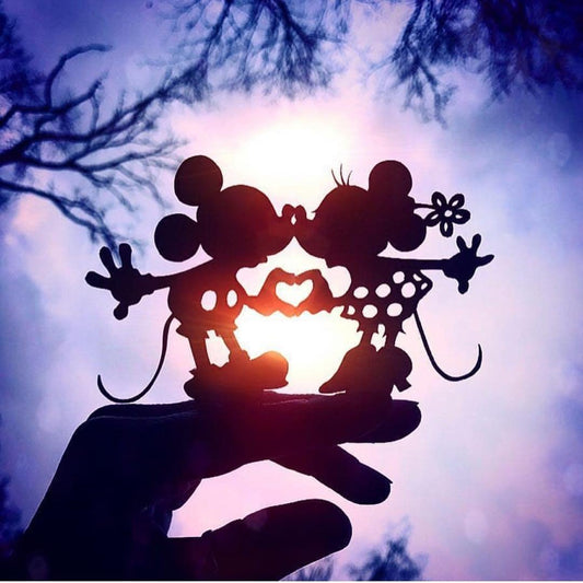 5D Full Drill Diamond Painting - Mickey And Minnie In Love
