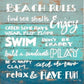 Diamond Painting - Full Round - Beach Rules