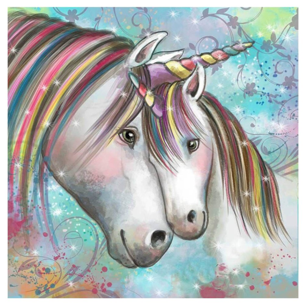 Unicorn 11CT Stamped Cross Stitch Diy Needle Art (36*36CM)