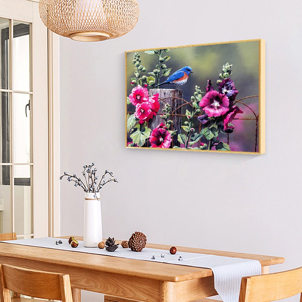 Diamond Painting - Full Round - Flower Bird G