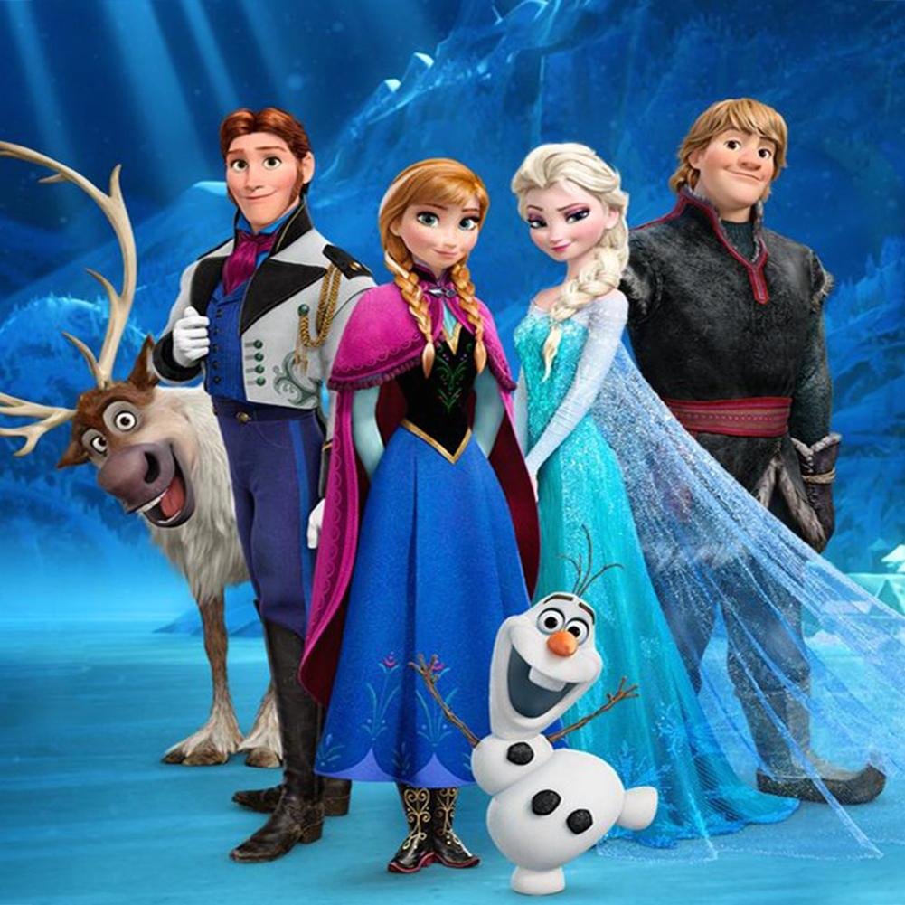 5D Frozen Diamond Painting Kit Full Drill Beads Art Craft