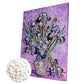 DIY Pearl Painting With Frame - Handmade Self-Adhesive Pearls - Iris (30*40cm) B