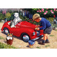 5D Diy Diamond Painting Kit Full Round Beads Red Car