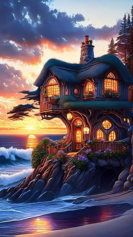 Beach House 5D DIY Diamond Painting