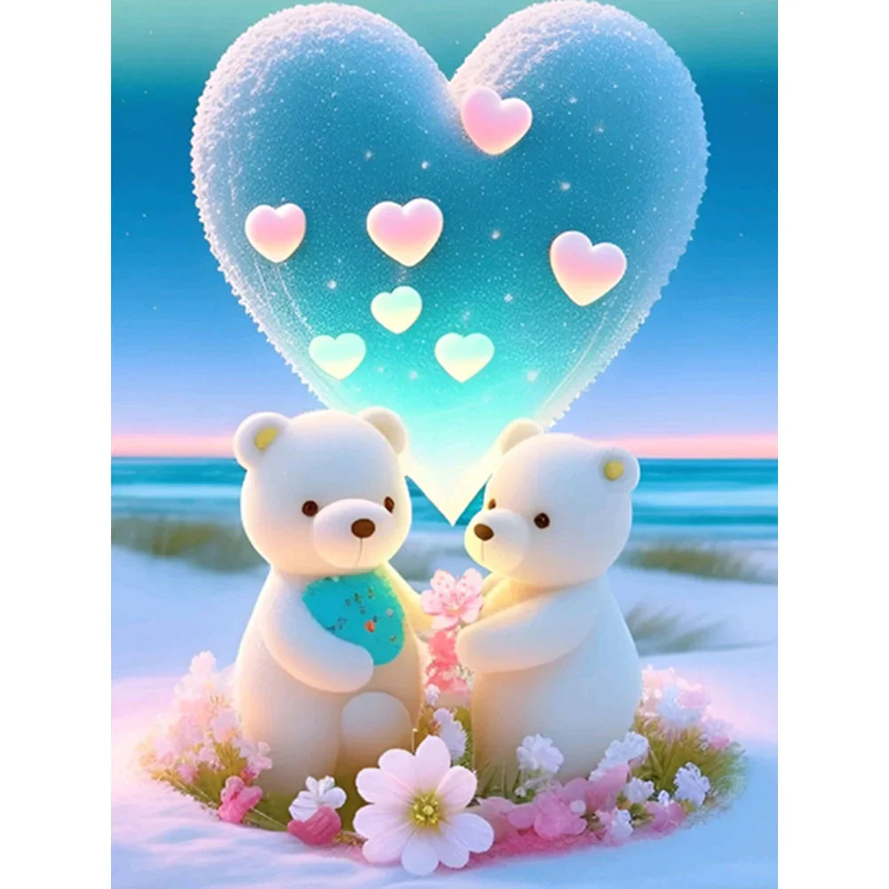 bear couple diamond painting