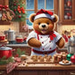 Christmas Bear 5D DIY Diamond Painting Kit