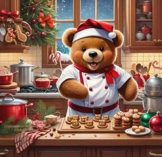 Christmas Bear 5D DIY Diamond Painting Kit
