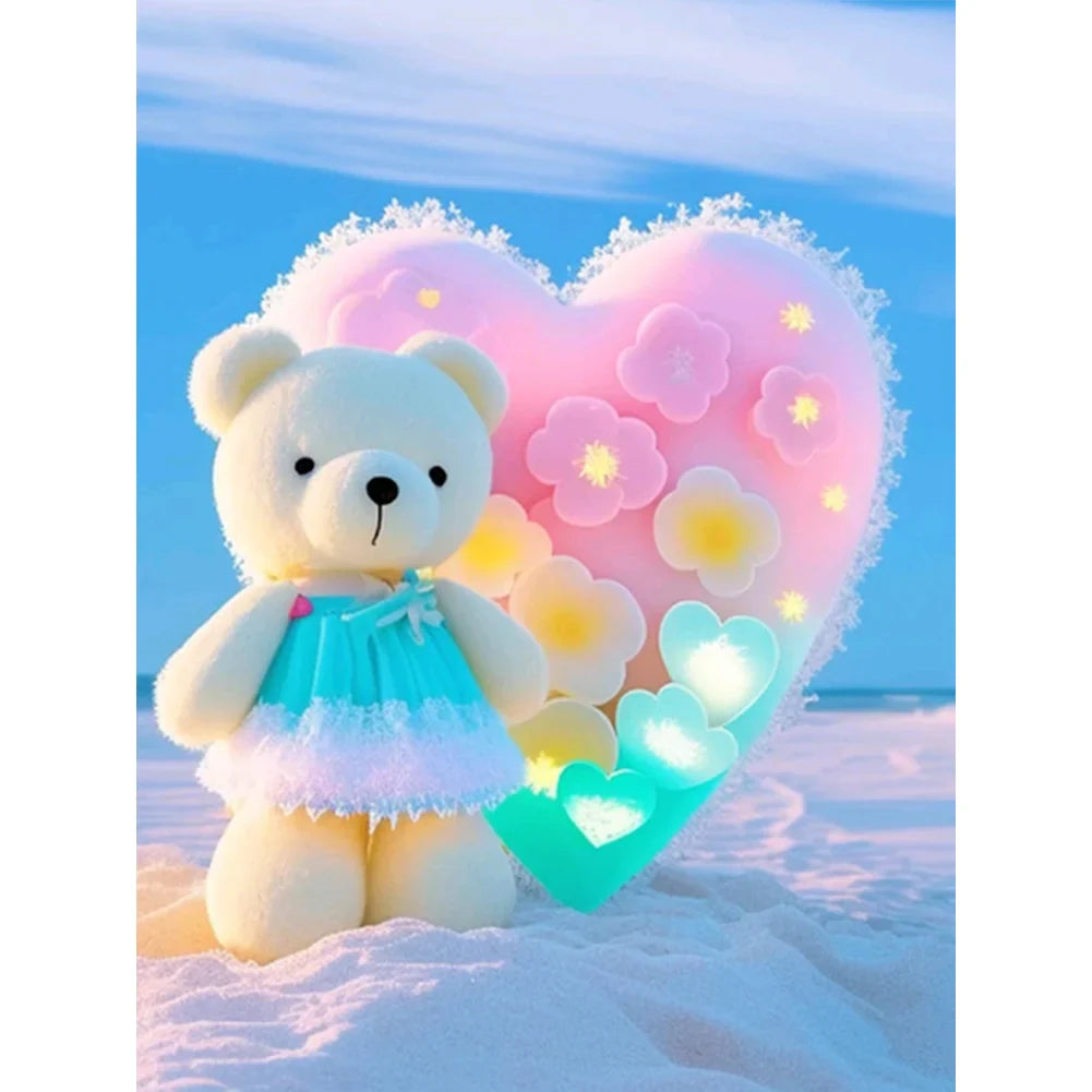 Diamond Painting - Full Round / Square - Cute Bear