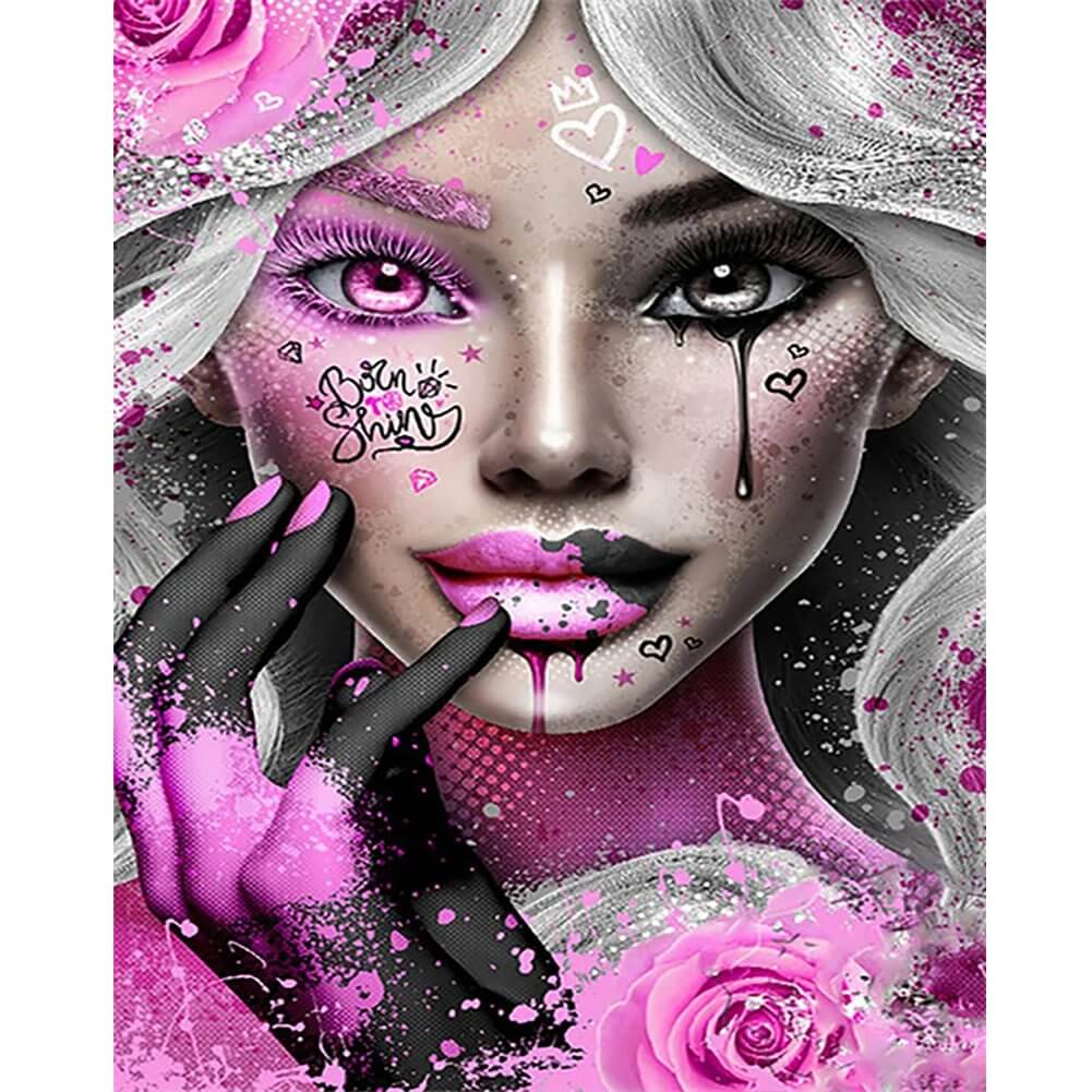 5D DIY Diamond Painting Kit - Full Round / Square - Pink Beauty