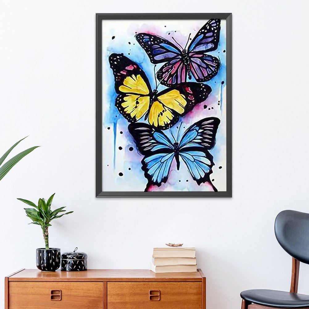 DIY 11ct Stamped Cross Stitch - Butterfly (40*50cm)