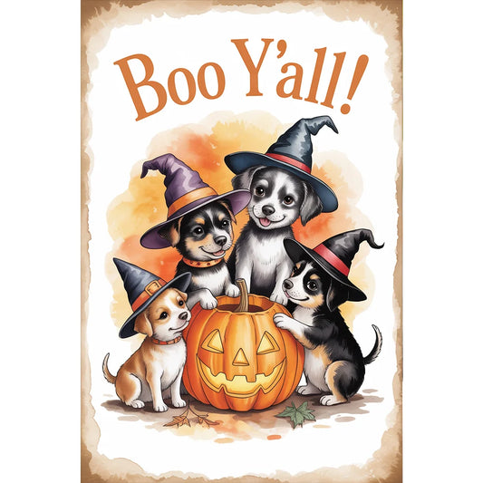 Diamond Painting - Full Round / Square - Halloween Dog (30*45cm)