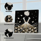 DIY Pearl Painting With Frame - Handmade Self-Adhesive Pearls - Girl (25*25cm)