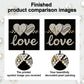 DIY Pearl Painting With Frame - Handmade Self-Adhesive Pearls - Love (25*25cm)