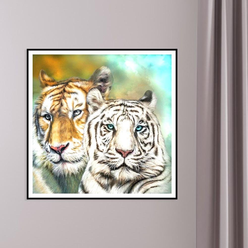 Diamond Painting - Full Square - Tigers