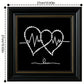 DIY Pearl Painting With Frame - Handmade Self-Adhesive Pearls - Two Hearts (27*27cm)