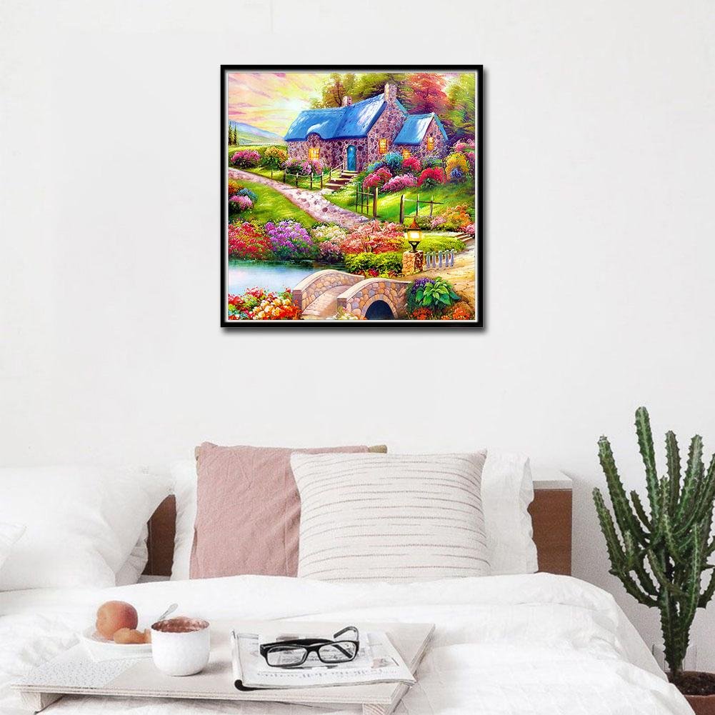 Diamond Painting - Full Round - Colorful House