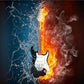 Diamond Painting - Full Round - Hot Guitar