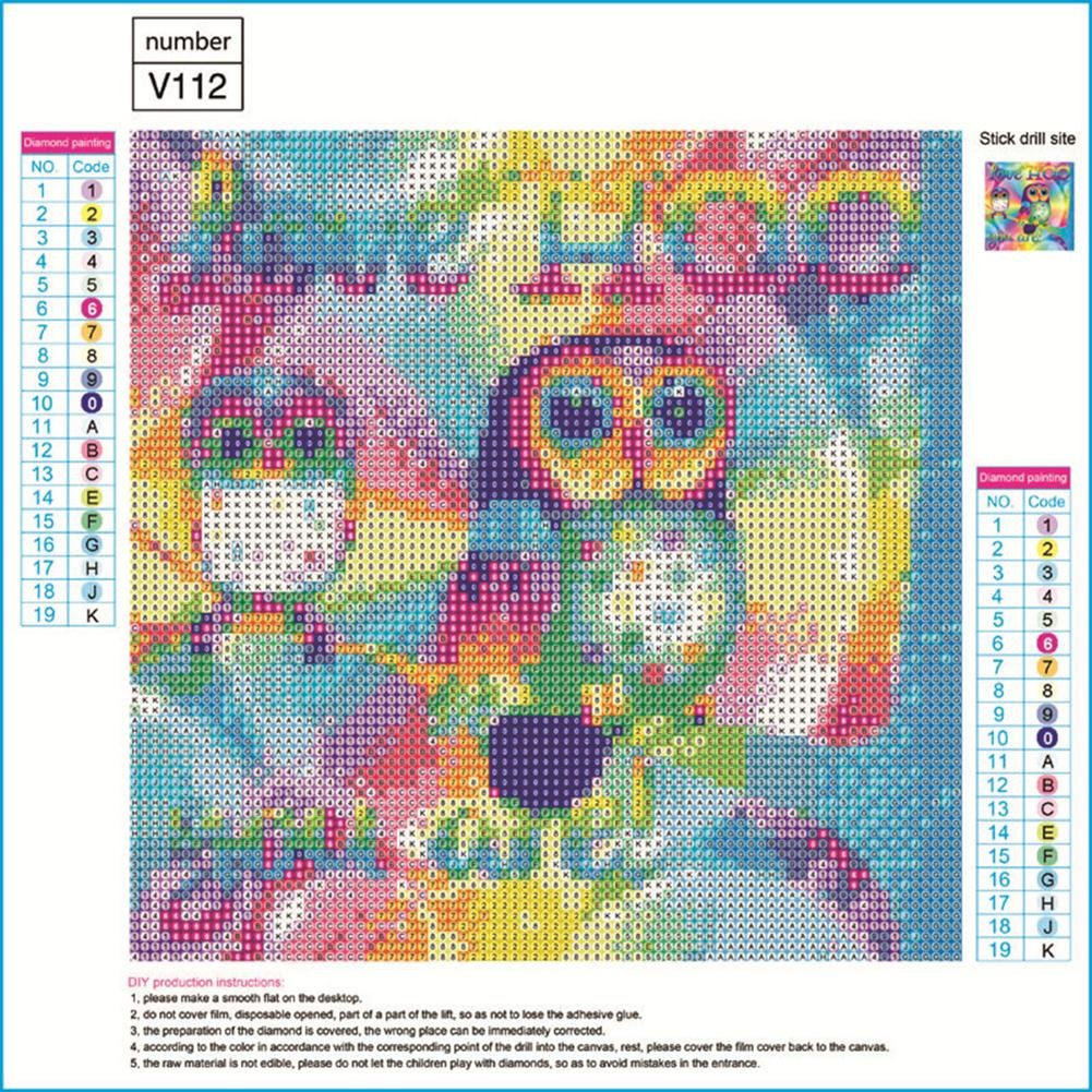 Diamond Painting - Full Round - Cartoon Owl C