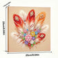 DIY Pearl Painting With Frame - Handmade Self-Adhesive Pearls - Feather (25*25cm)