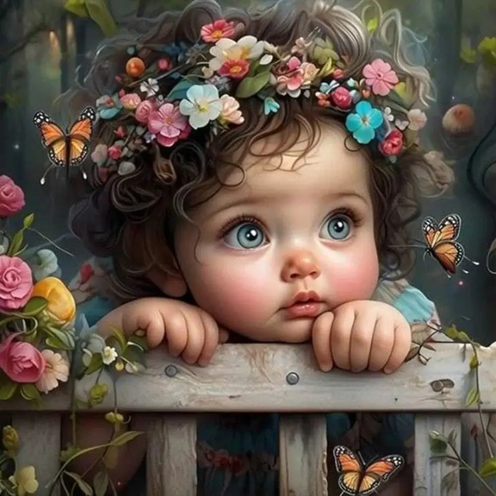5D DIY Diamond Painting Kit - Full Round / Square - Big Eye Baby