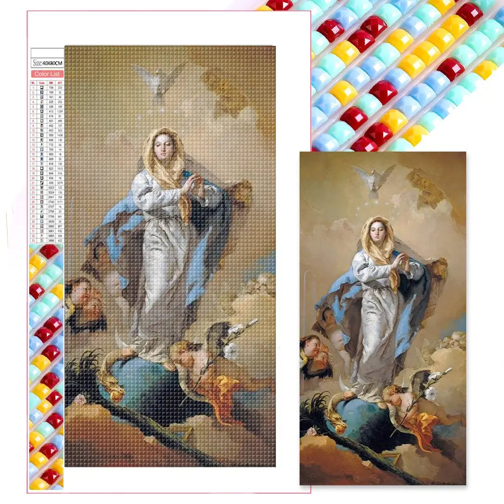 Big Size Diamond Painting - Full Square - Wolf Warrior (40*80cm)