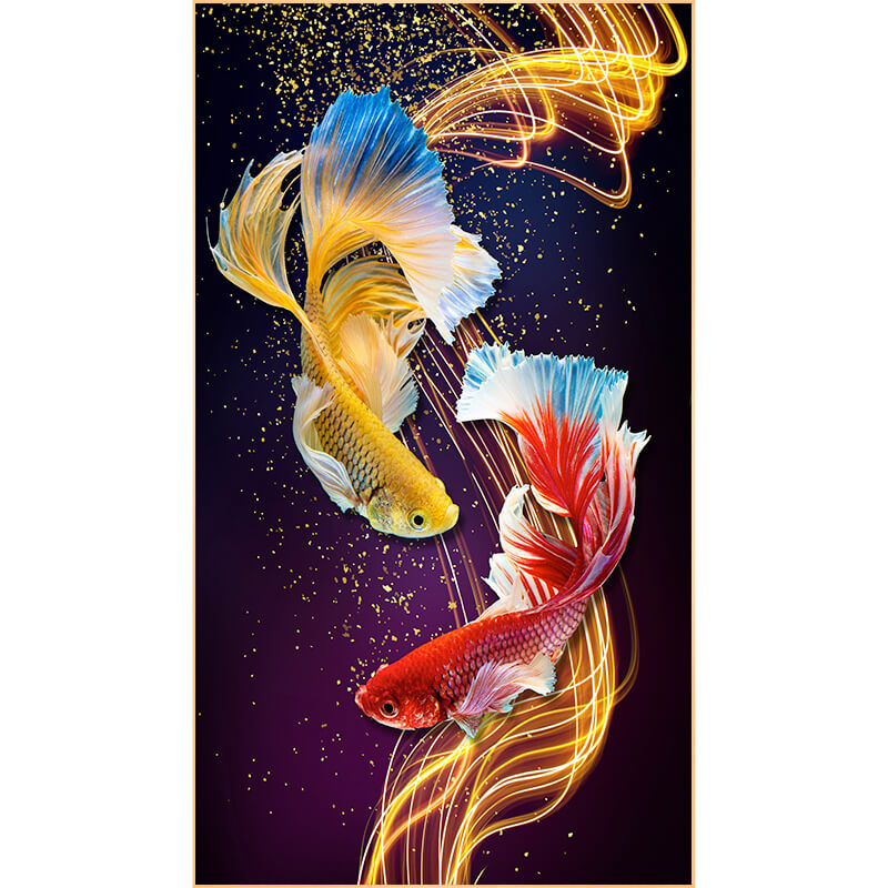 big size fish diamond art kit