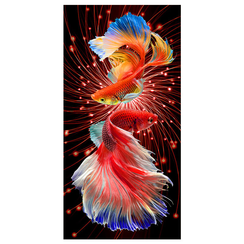 big size fish diamond painting kit