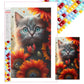 Big Size Diamond Painting - Full Square - Sunflower Cat (40*70cm)