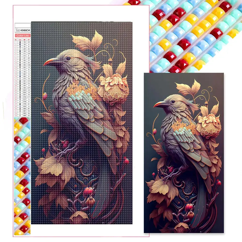Big Size Diamond Painting - Full Square Drill - Bird (40*80cm)