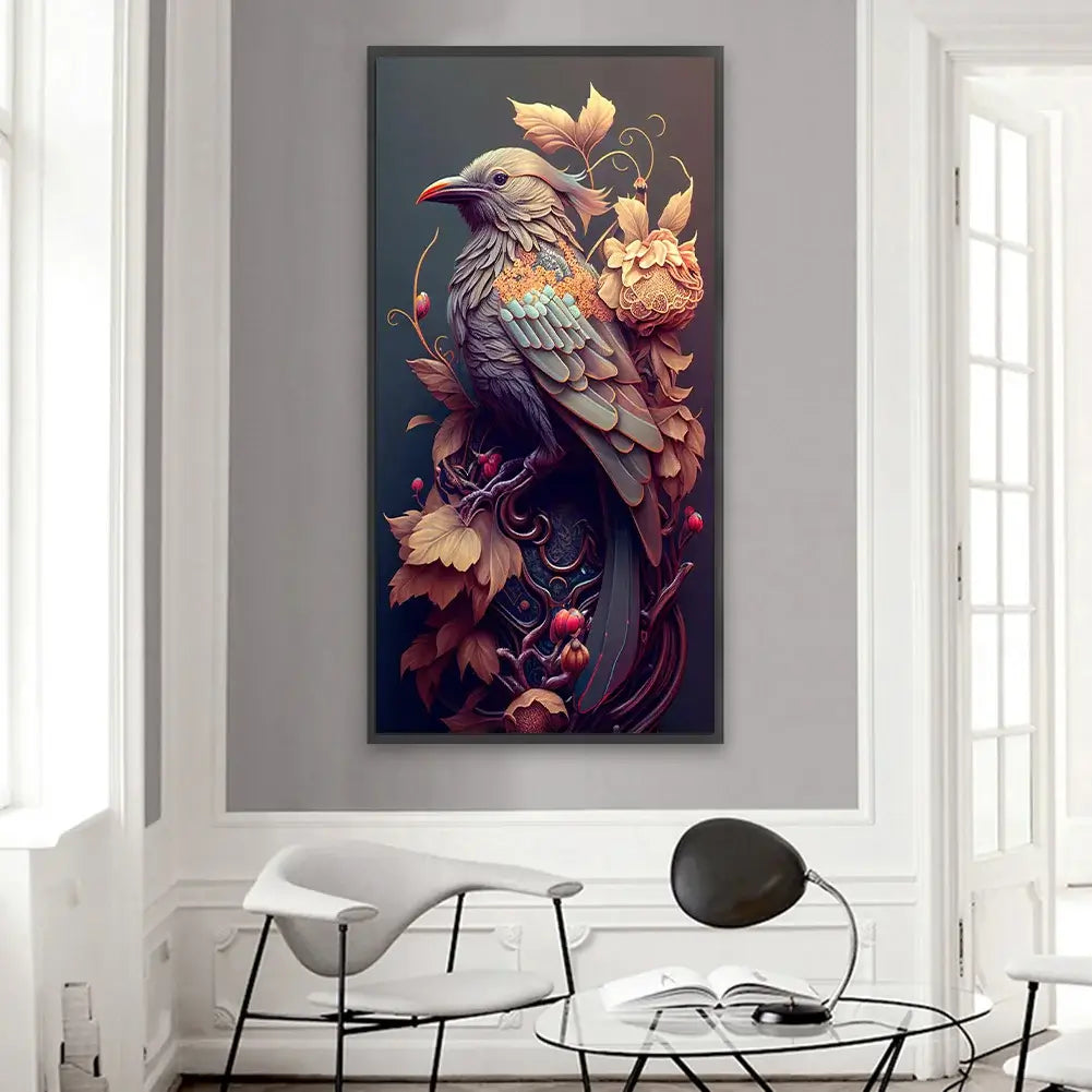 bird big size square diamond painting kit