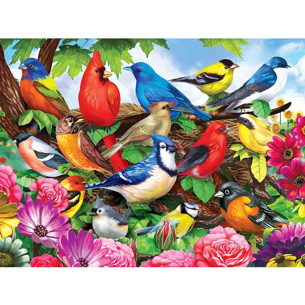 5D DIY Diamond Painting - Full Round / Square - Birds and Flowers