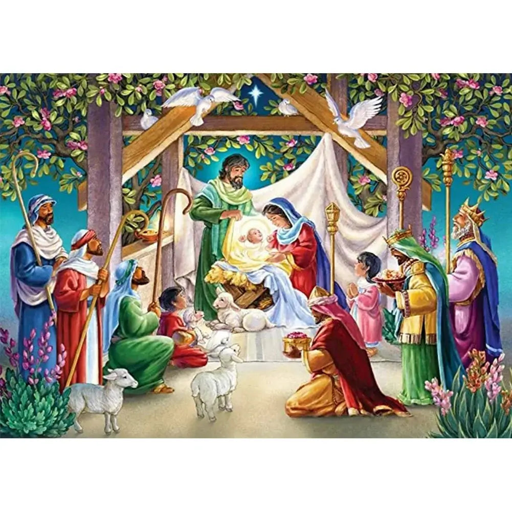5D DIY Diamond Painting - Full Round / Square - Birth of Jesus