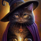 Halloween Black Cat Halloween Diamond Painting