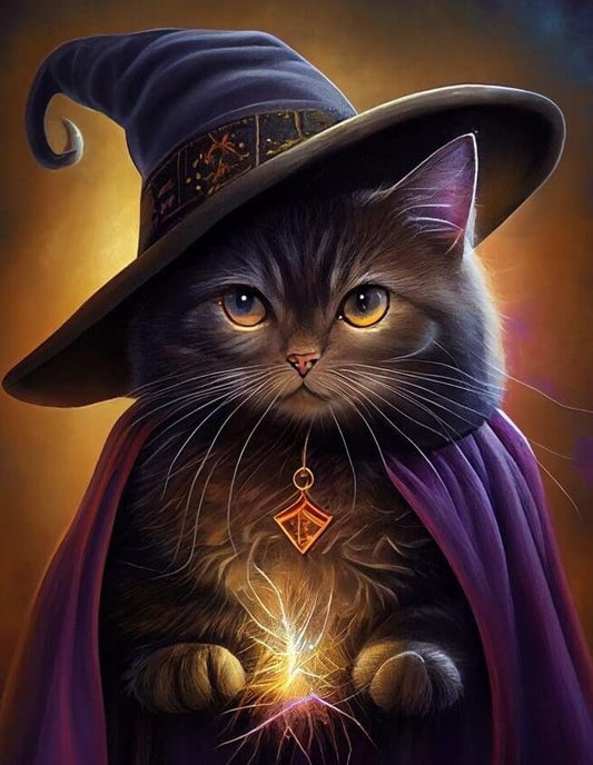 Halloween Black Cat Halloween Diamond Painting
