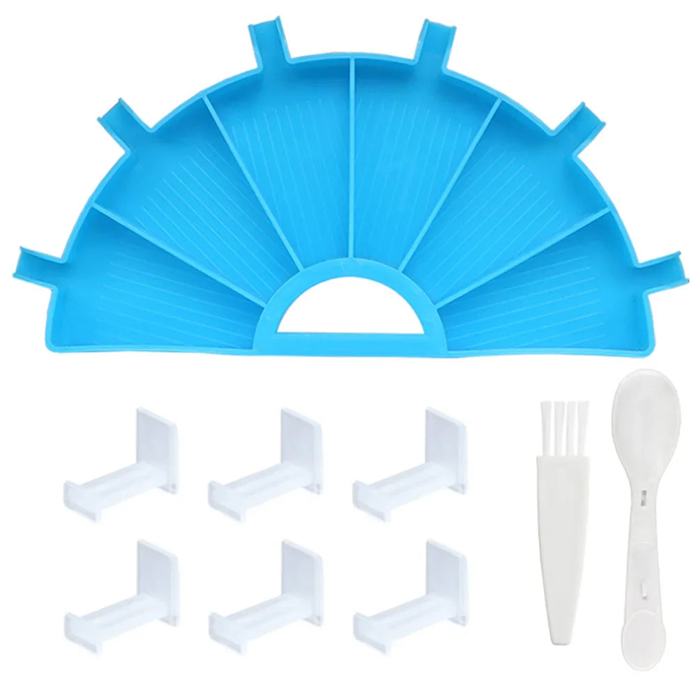 9pcs DIY Diamond Painting Tools Blue Beads Storage Tray Kit