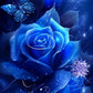 Blue Rose Flower Diamond Painitng