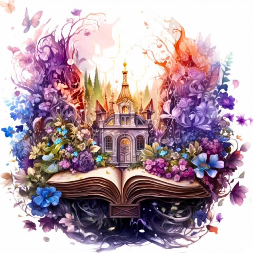 5D DIY Diamond Painting Kit - Full Round / Square - Bookish World