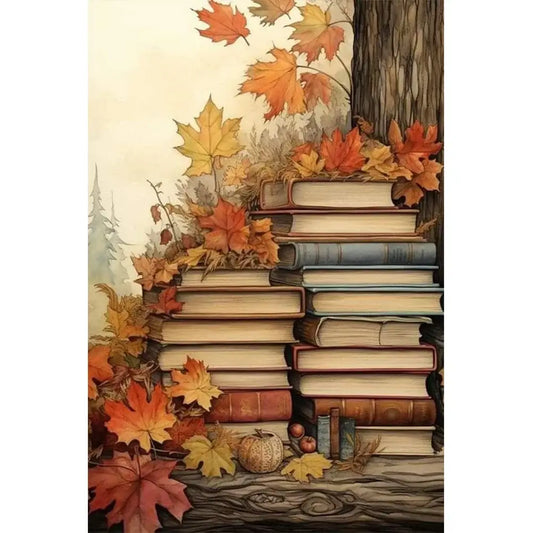 Paint By Number - Oil Painting - Books (40*60cm)