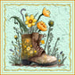 Boot Flower Vase 5D DIY Diamond Painting